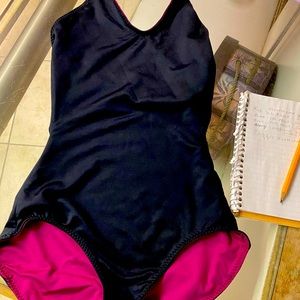Capezio reversible halter leotard XS